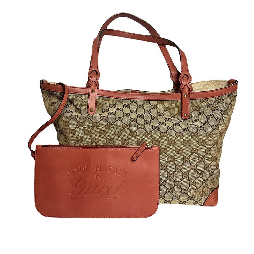 Gucci Tan and Brown Women's Tote Bag Set